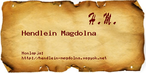 Hendlein Magdolna névjegykártya